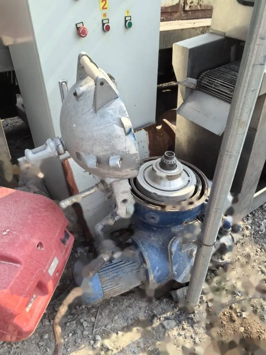 Used disc stack centrifuge for food and beverage clarification — SIGMA Process Equipment